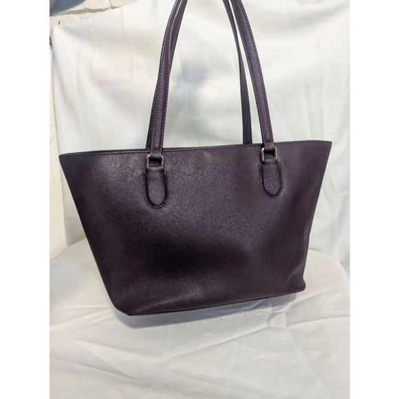 Kate Spade Dally Laurel Saffiano Leather Tote Plum Medium - Picture 3 of 16